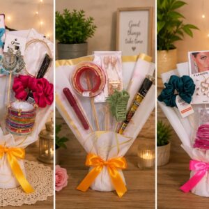 Makeup and accessories bouquet variants